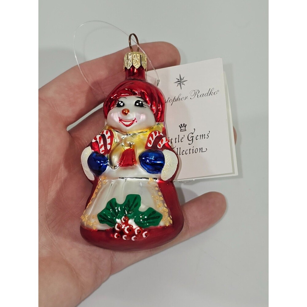 NEW VTG‎ Christopher Radko Cool Couple Gem 99-961-0 Blown Glass Ornament Holiday